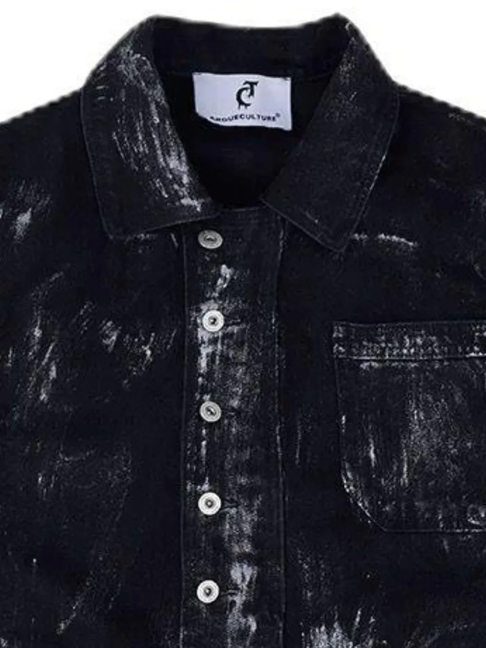 Men's Plus Size Button Up Long Sleeve Denim Jacket, image 2