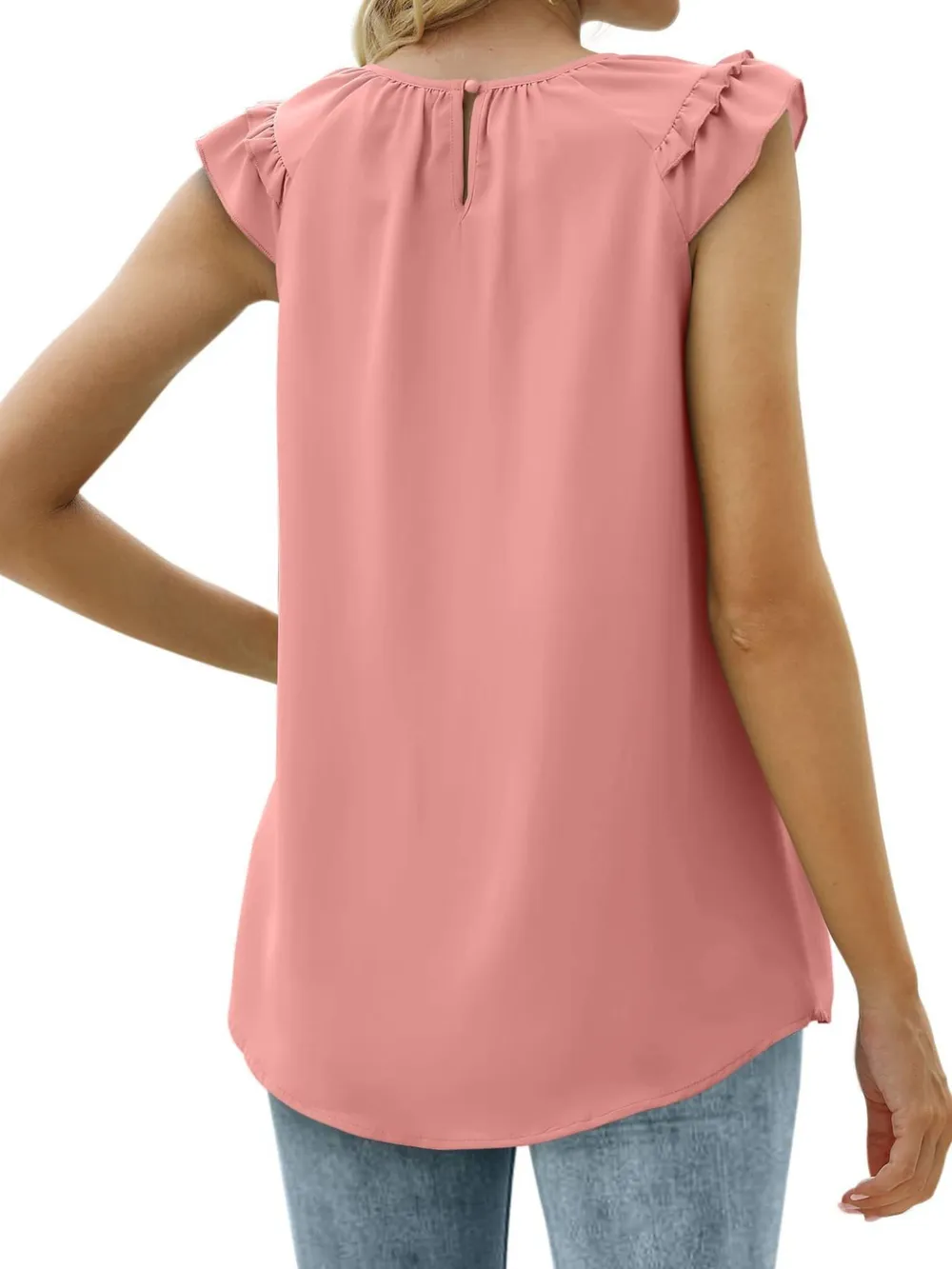 Ruffle Round Neck Blouse, image 7