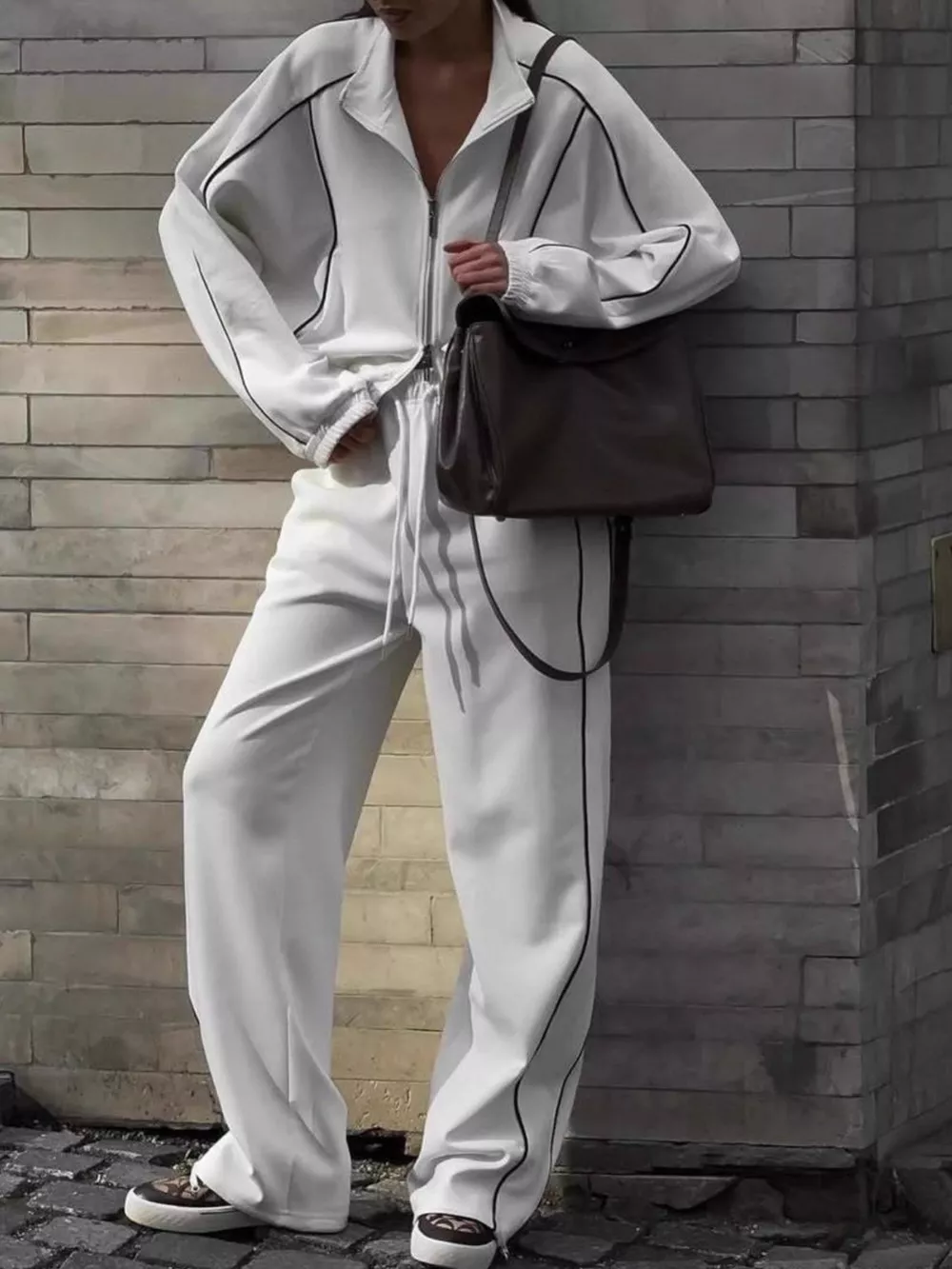 Zip Up Outerwear and Joggers Set, image 2