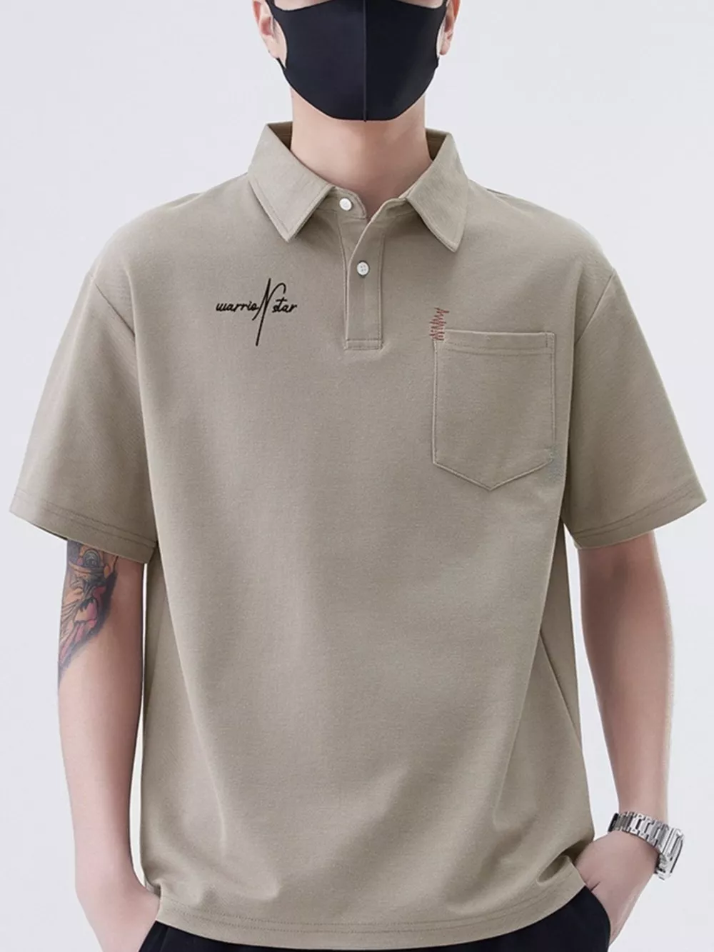 Men's Plus Size Collared Neck Short Sleeve Polo, image 8