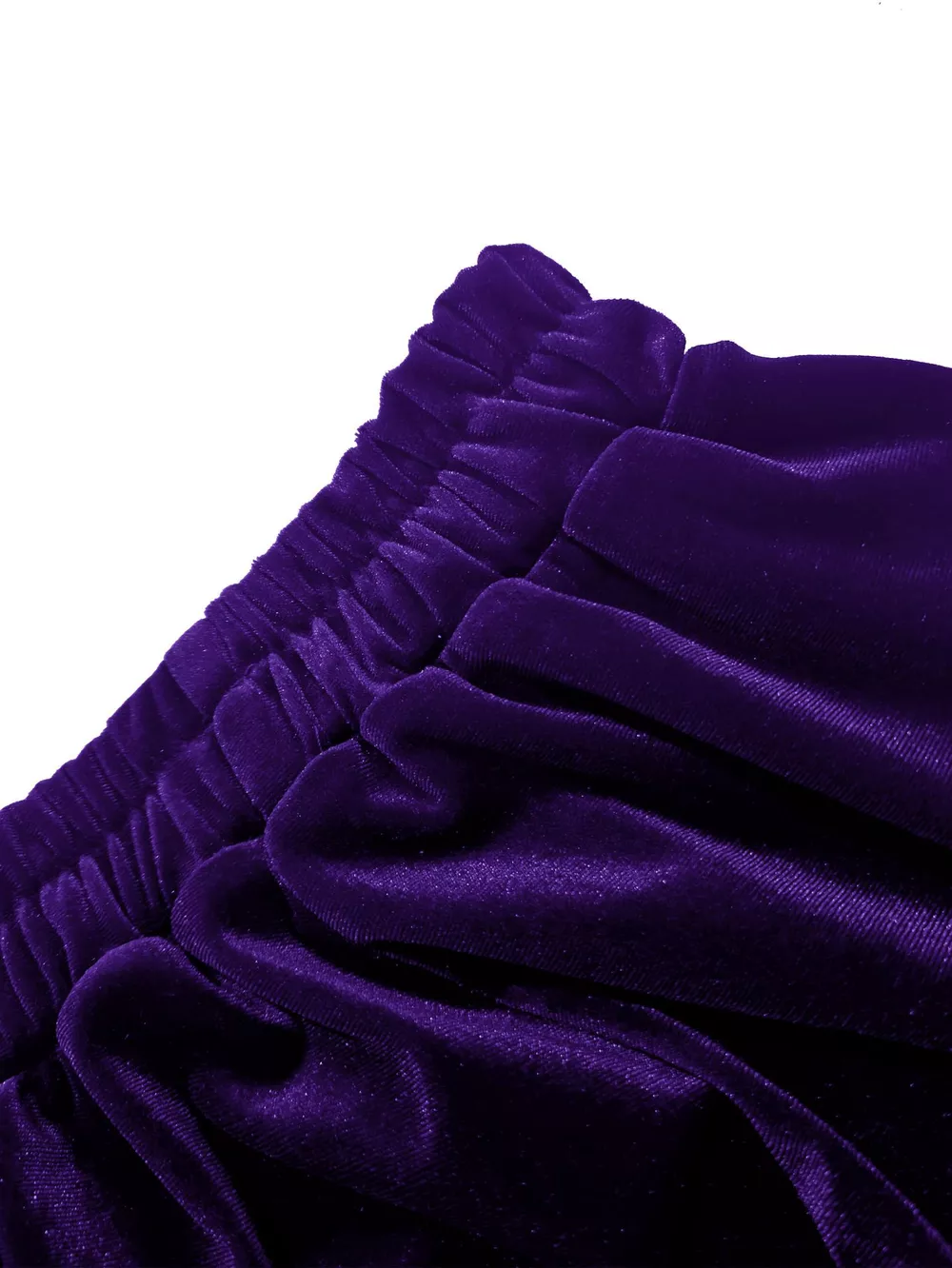 Plus Size Ruffled Velvet Elastic Waist Skirt, image 7