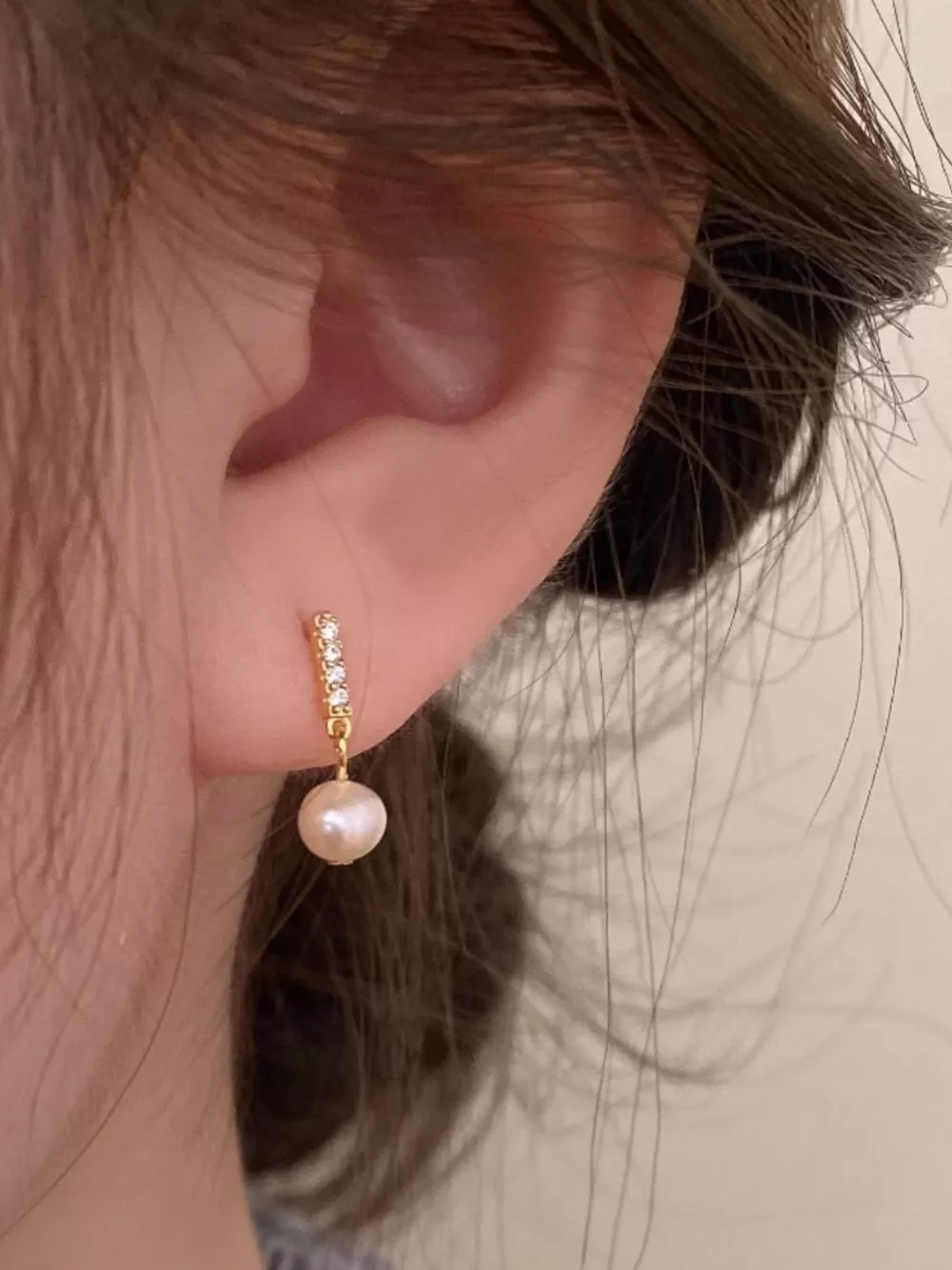 Pearl Drop Earrings, image 2