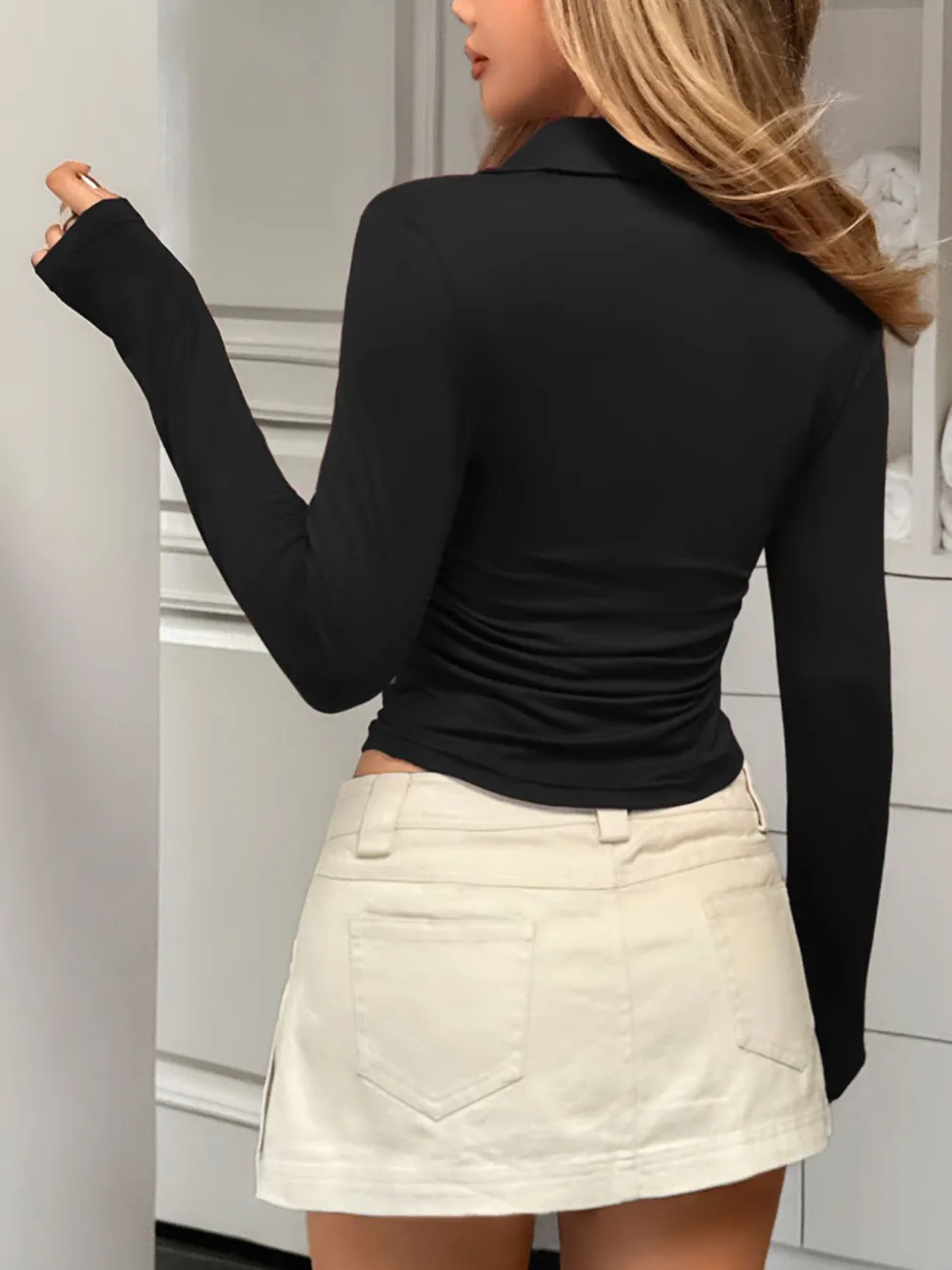 Johnny Collar Long Sleeve T-Shirt, image 12