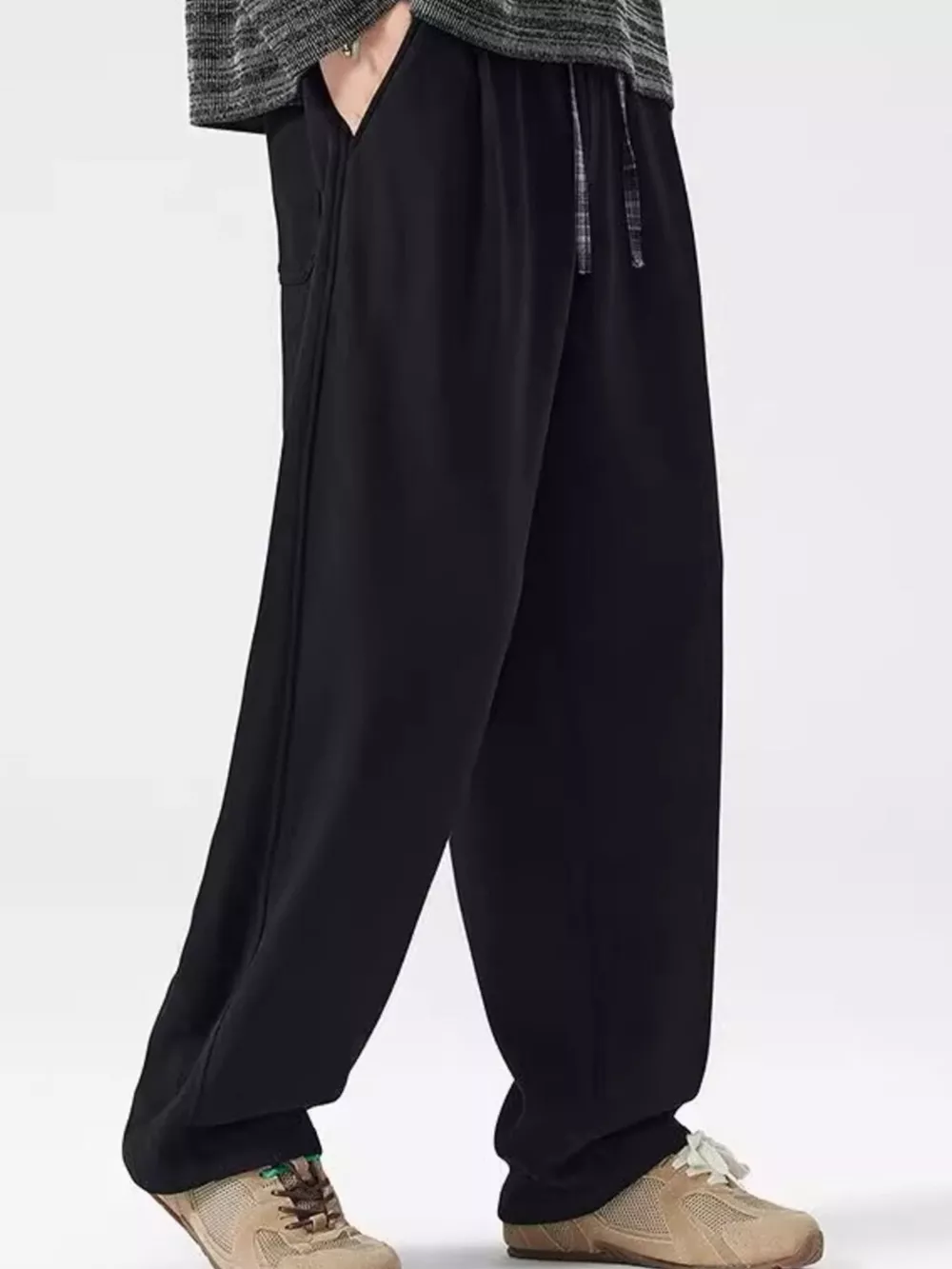 Men's Plus Size Loose Fit Drawstring Casual Pants