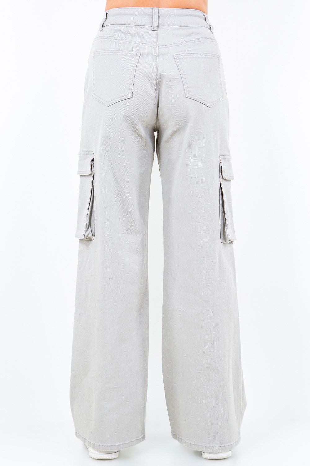 Full Size Drawstring Wide Leg Cargo Pants Plus Size, image 3