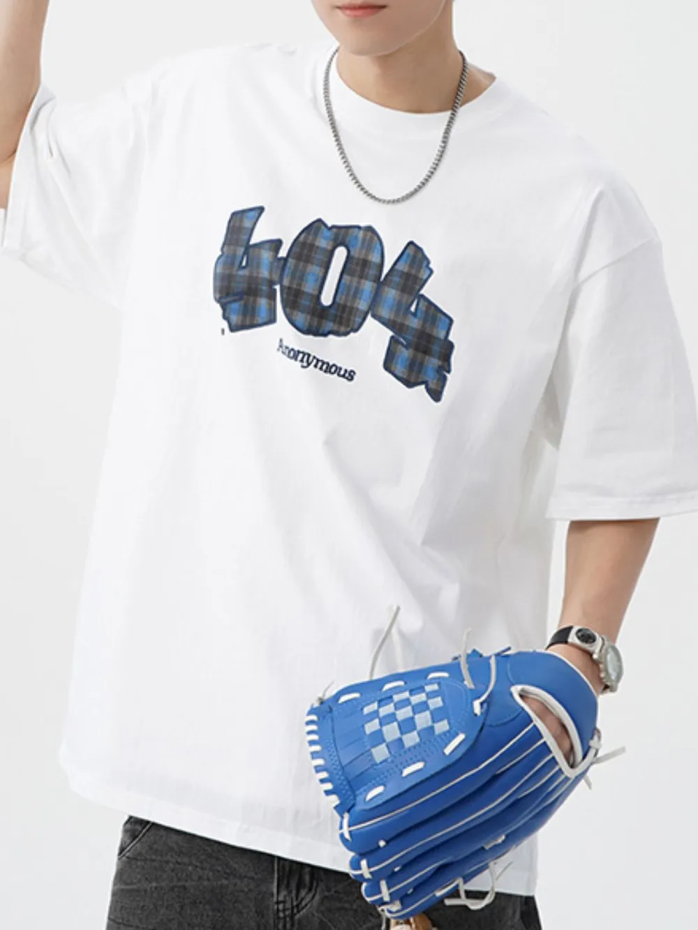 Men's Plus Size Round Neck Half Sleeve T-Shirt, image 2