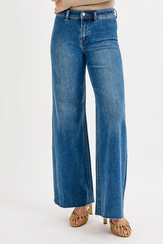 High-Waisted Wide Leg Jeans, image 2