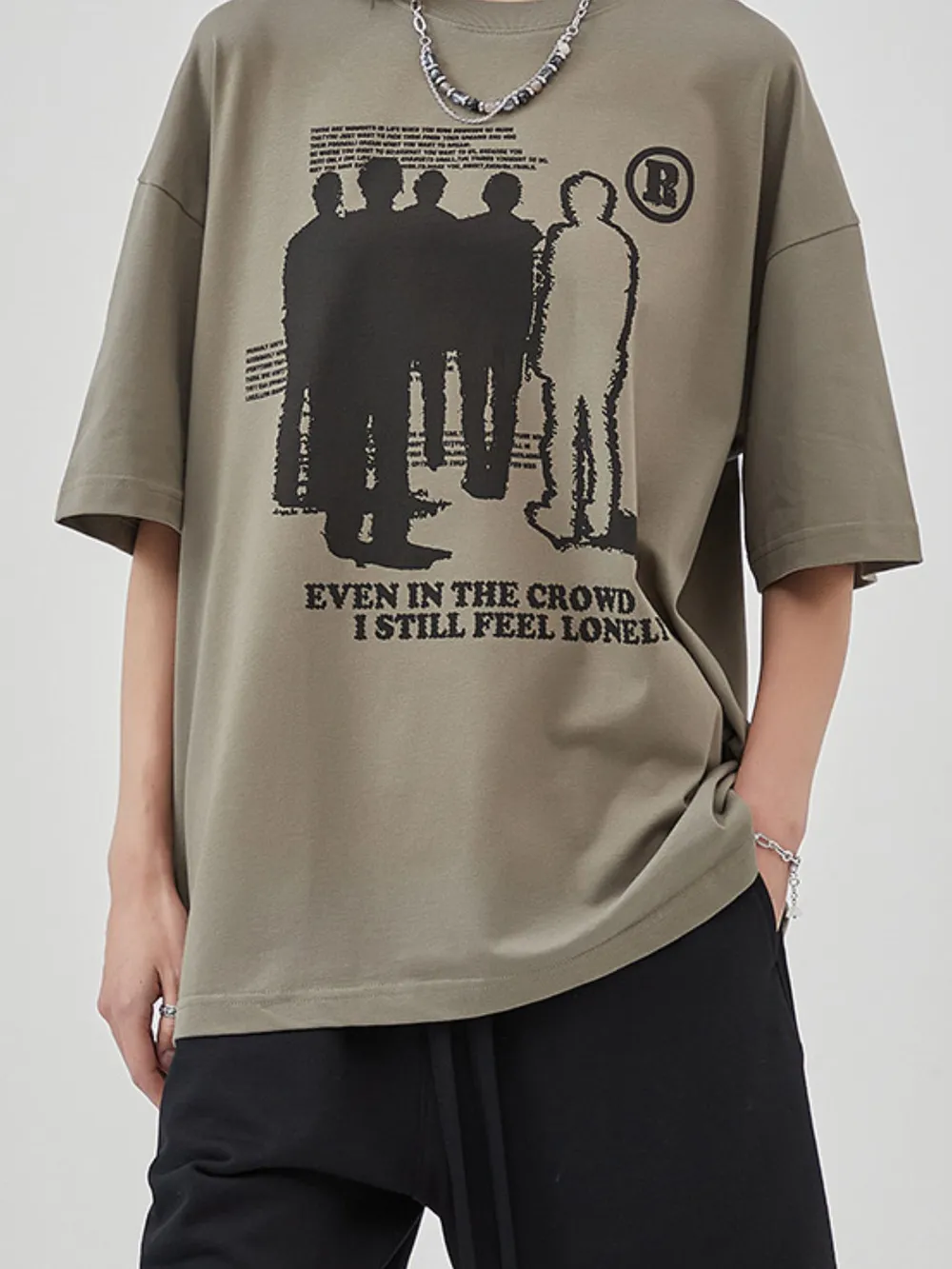 Men's Graphic Round Neck Short Sleeve T-Shirt, image 4