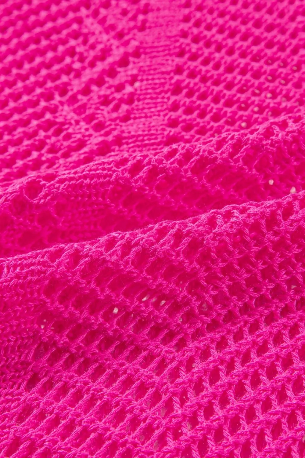 Scallop Edge Half Sleeve Pointelle Knit Top, image 8