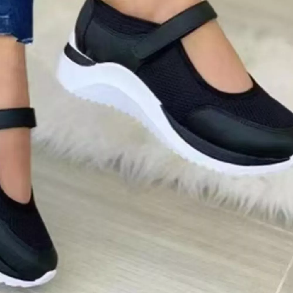 Round Toe Mesh Slip-Ons, image 2