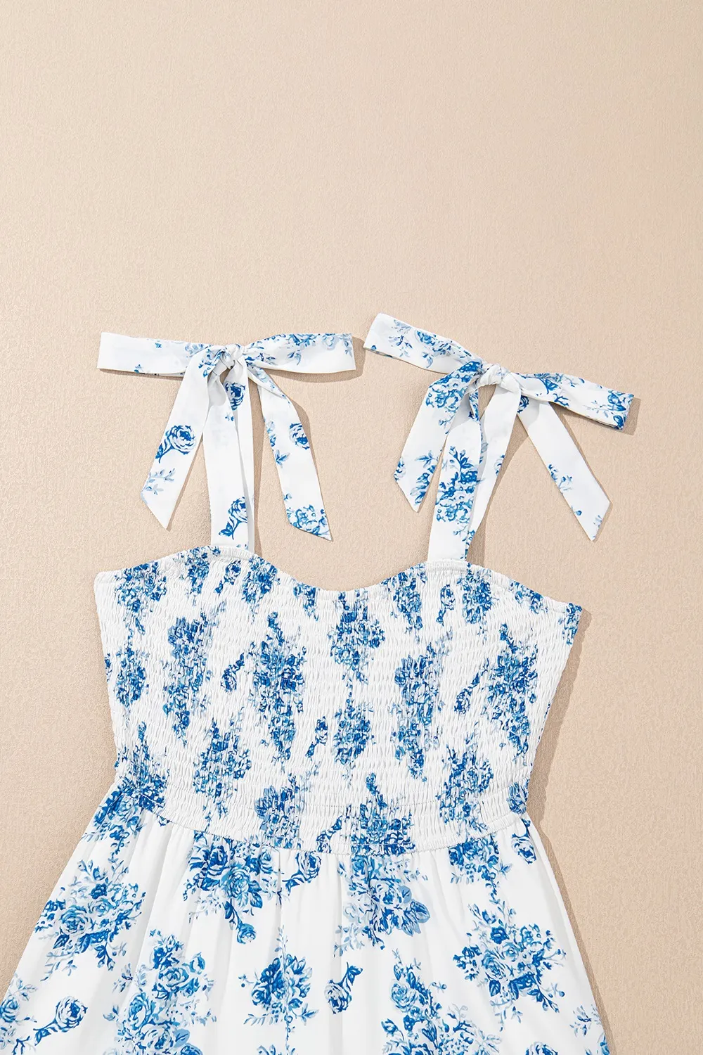 Printed Tie Shoulder Dress, image 3