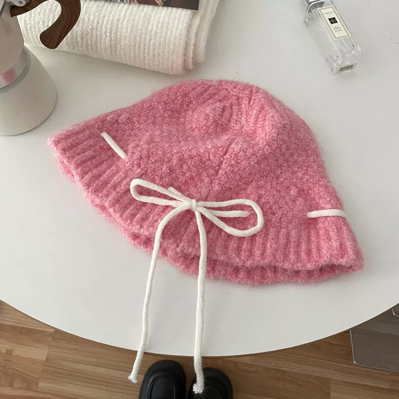 Drawstring Knitted Hat, image 4