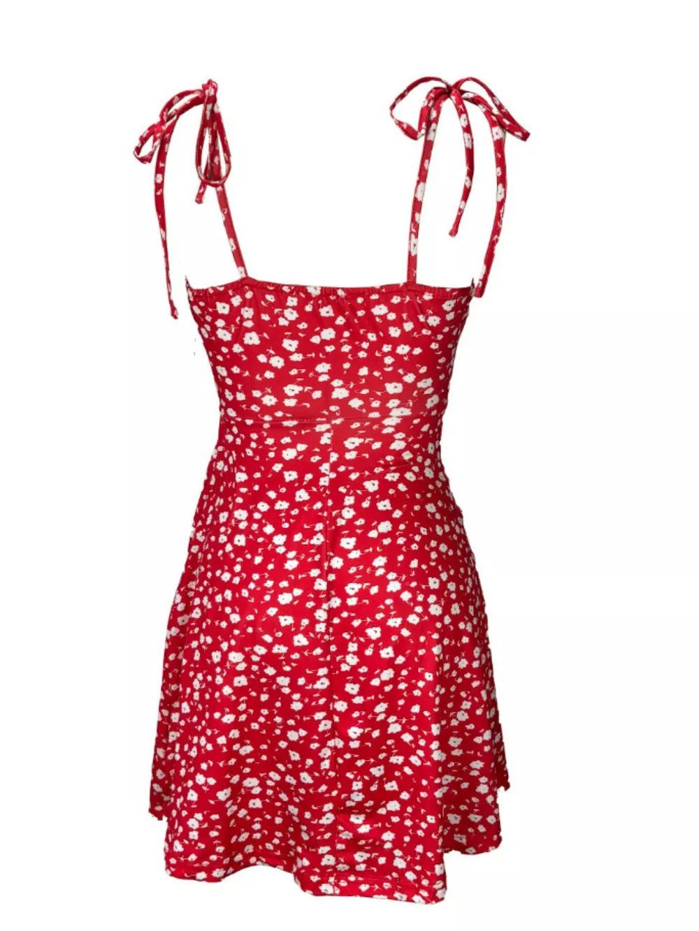Floral Print Tie Strap Mini Dress, image 10