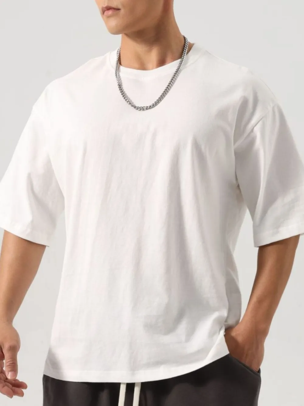 Men's Plus Size Round Neck Half Sleeve T-Shirt, image 6