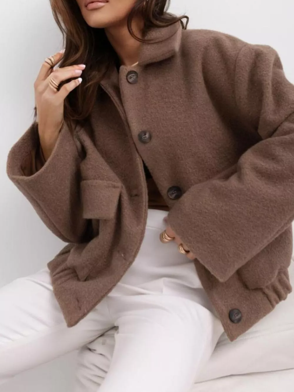 Button-Down Long Sleeve Outerwear, image 9