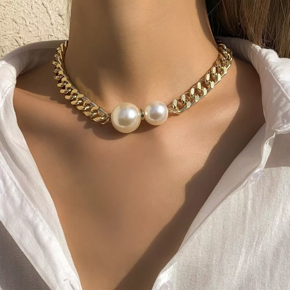 18K Gold-Plated Pearl Necklace, image 3