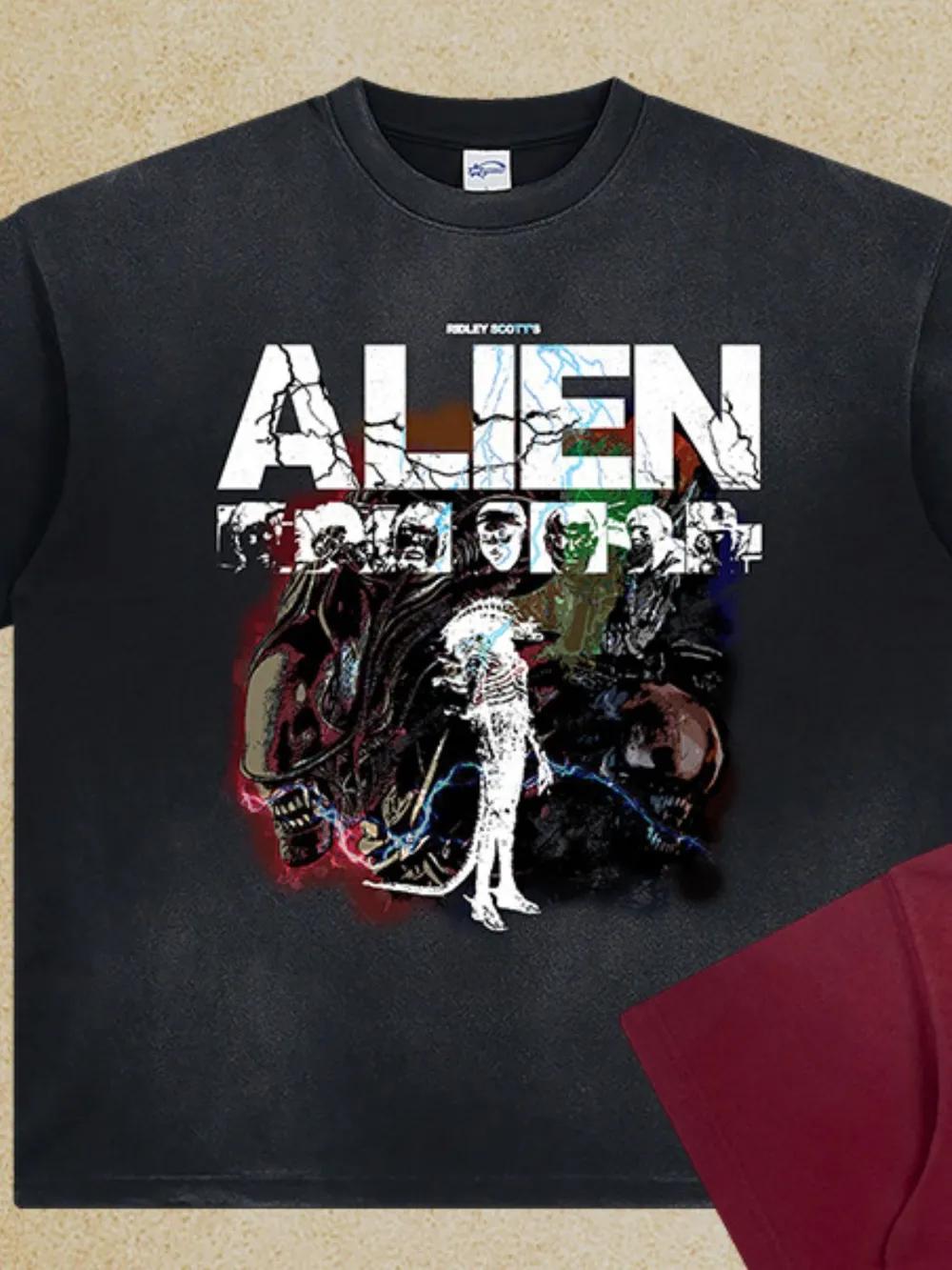 Men's Graphic Round Neck Half Sleeve T-Shirt, image 6