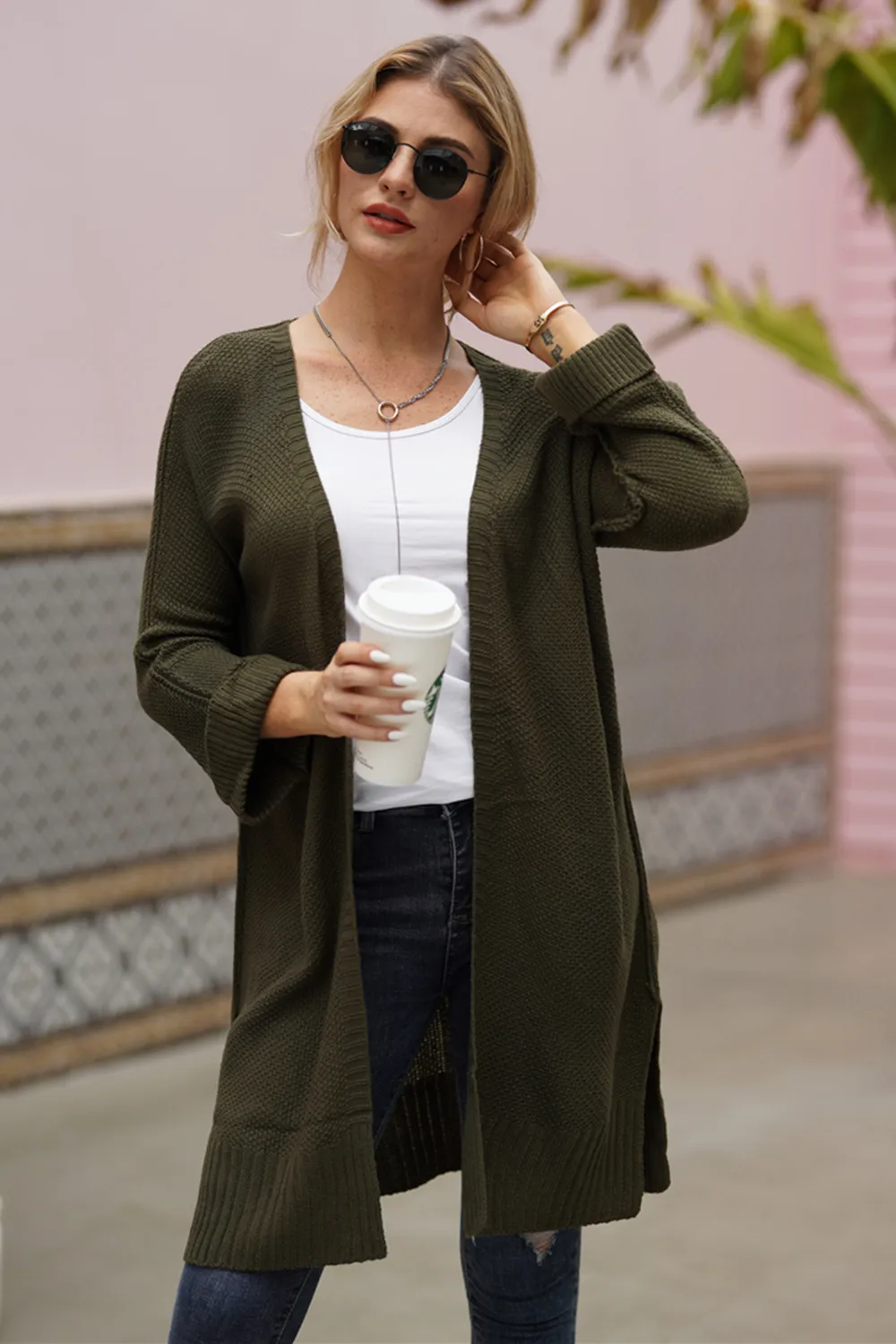 Open Front Long Sleeve Cardigan, image 5