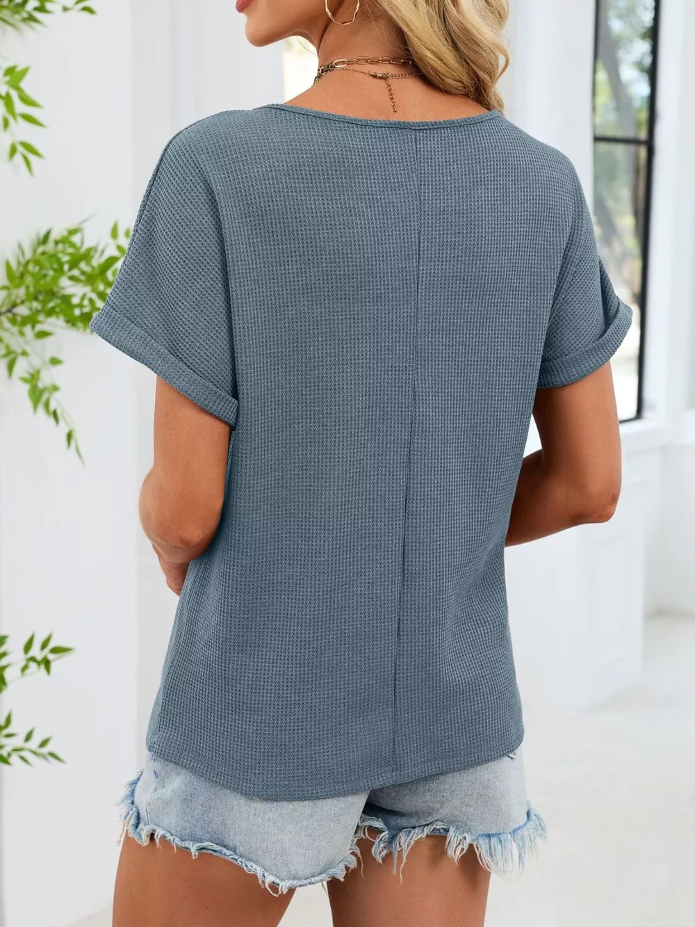 Lace Trim Short Sleeve T-Shirt, image 4