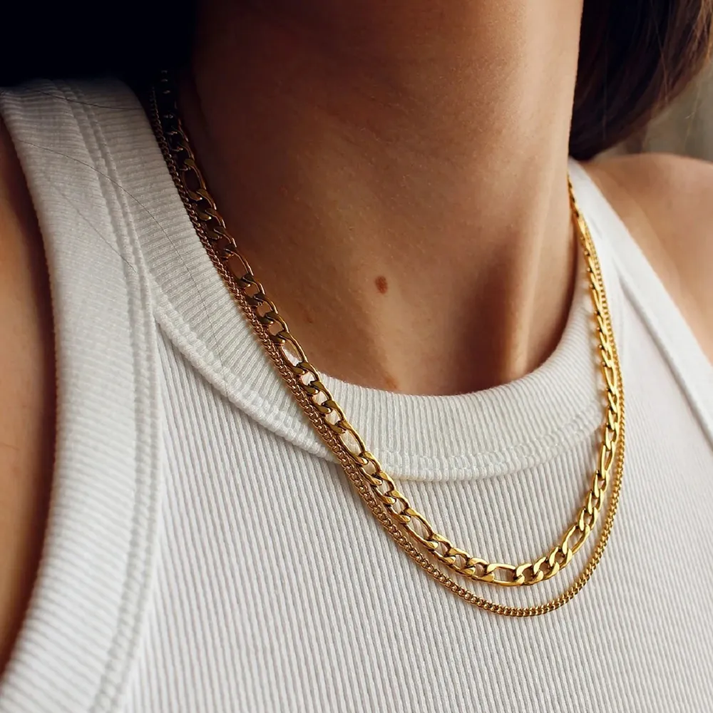 Stainless Steel Double-Layered Necklace, image 8