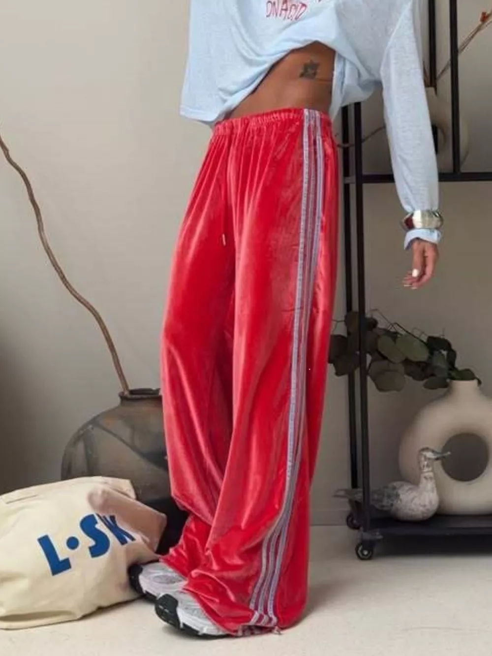 Velvet Wide-Leg Pants, image 10
