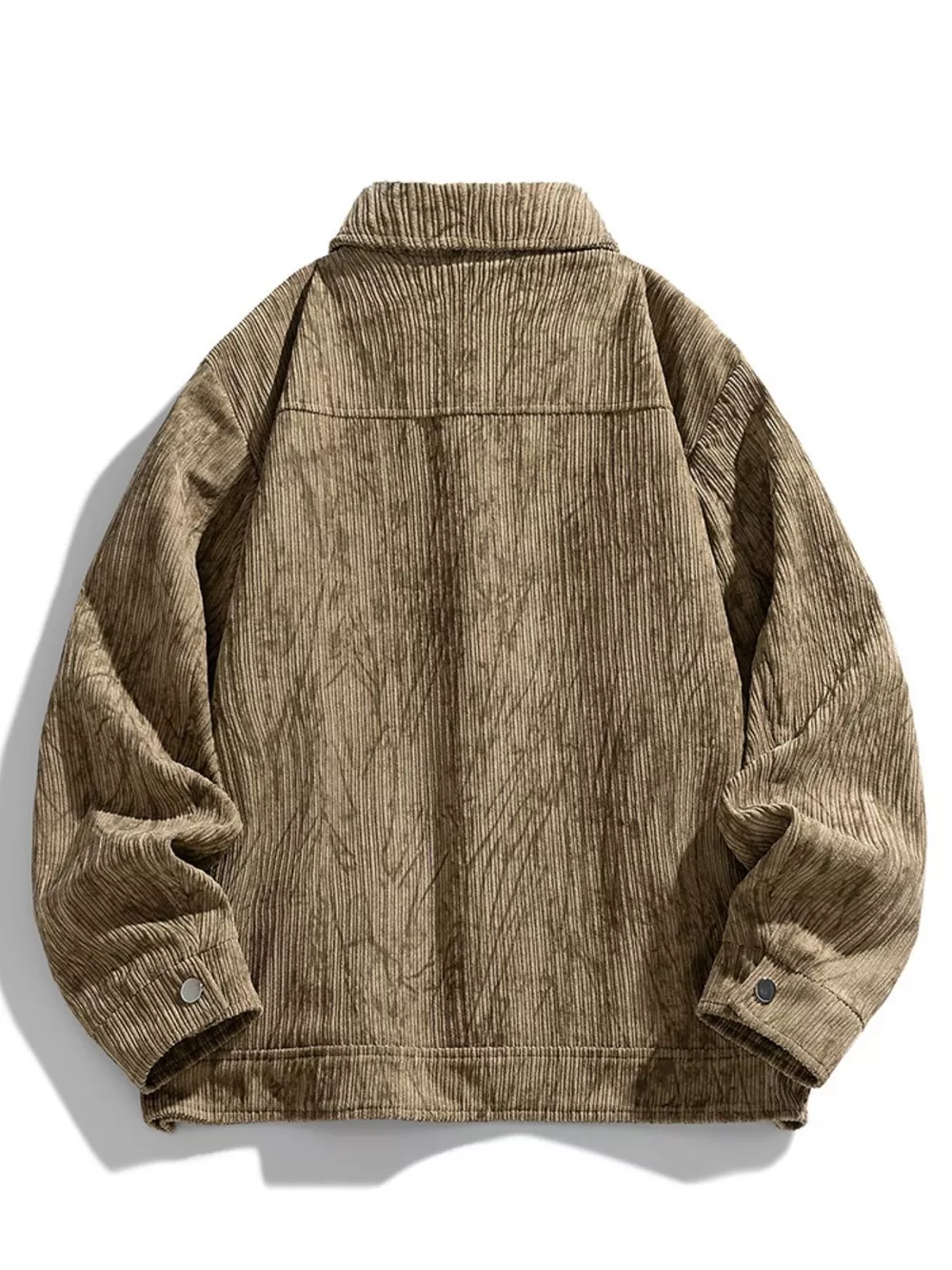 Men's Plus Size Corduroy Button-Down Casual Jacket, image 2