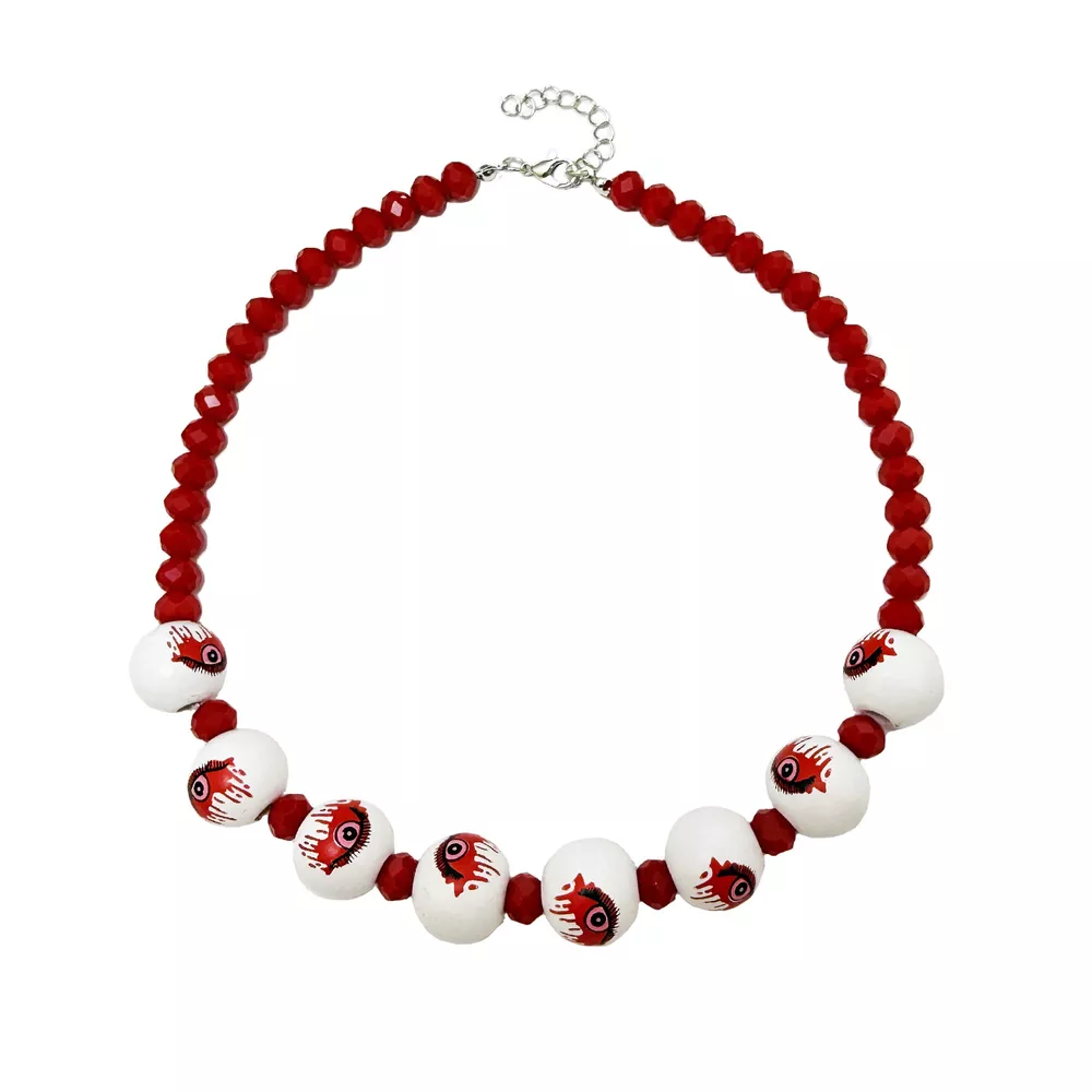 Halloween Eyeball Beaded Necklace, image 7