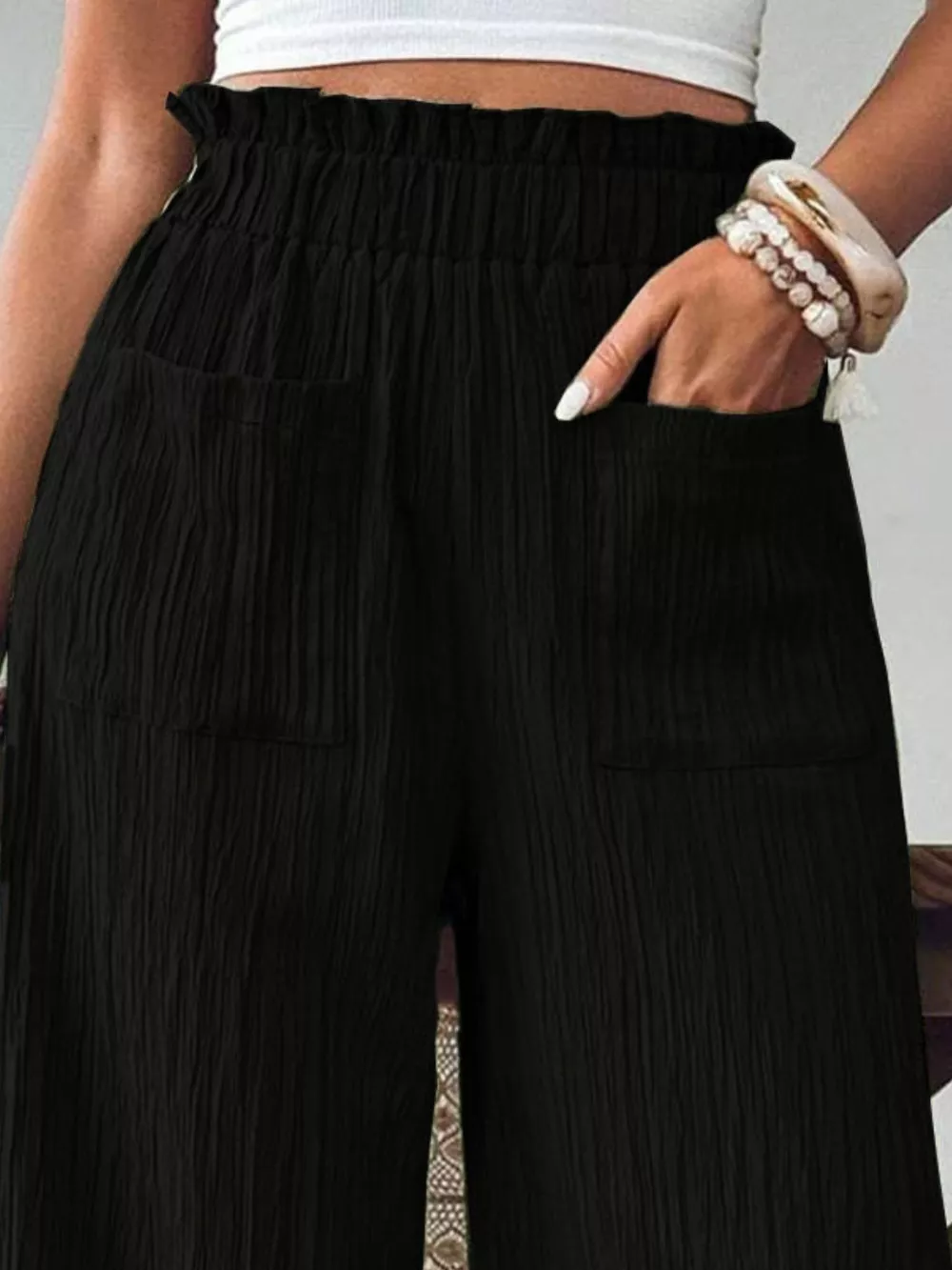 High-Waisted Wide Leg Pants, image 4