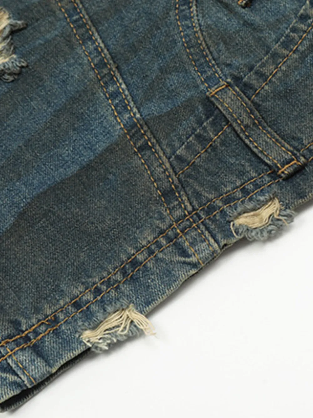 Men's Distressed Wide Leg Jeans, image 5