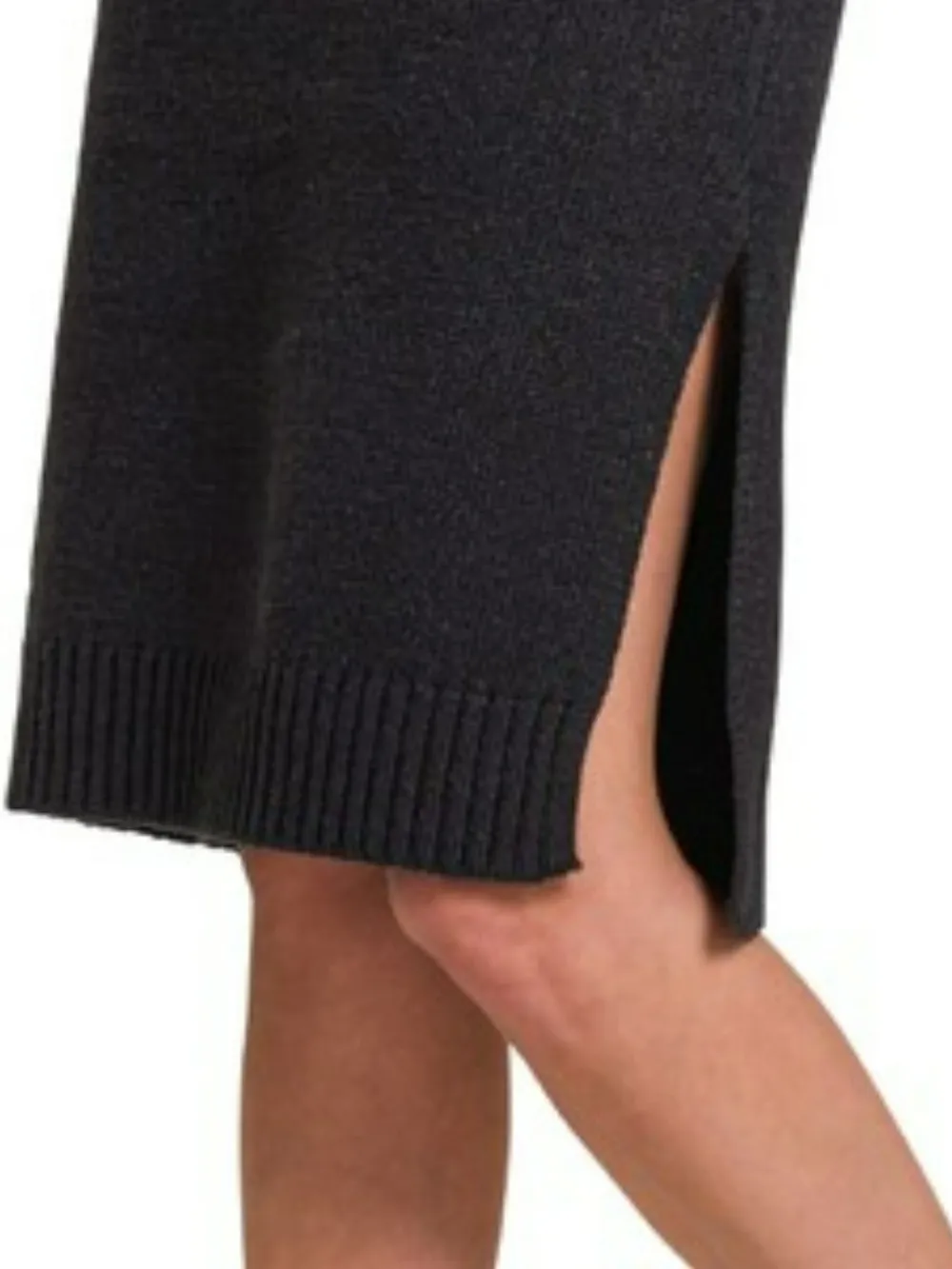 Turtle Neck Long Sleeve Midi Sweater Dress, image 3