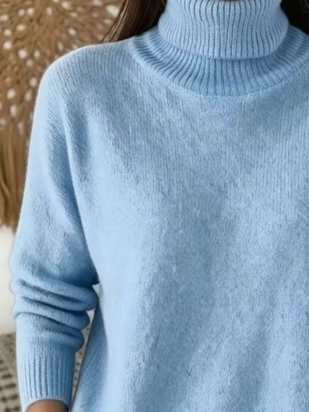 Turtleneck Long Sleeve Sweater, image 12