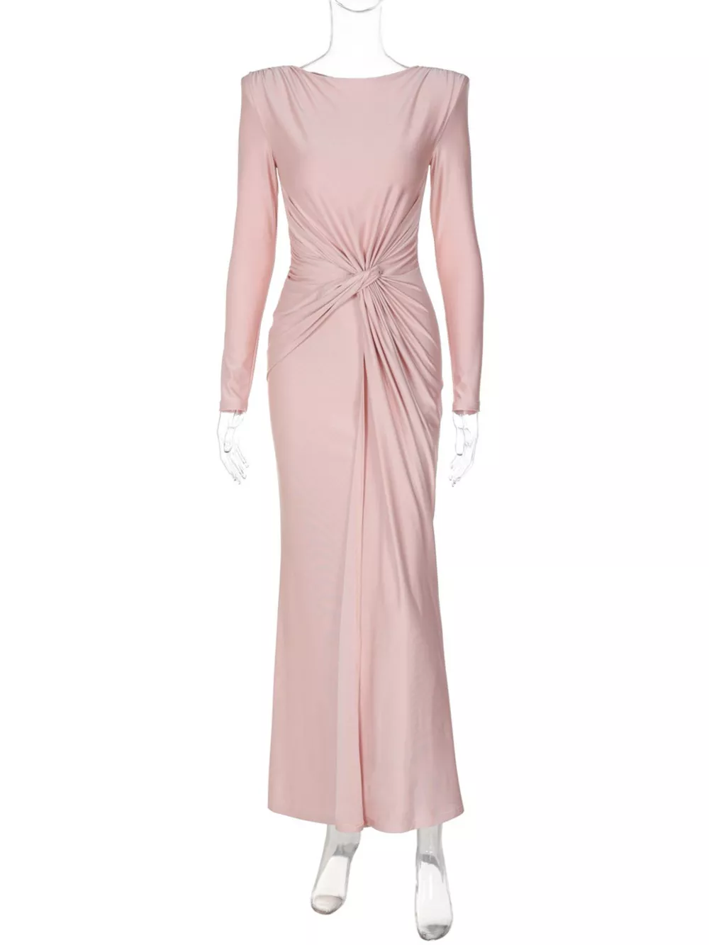 Twisted Long Sleeve Maxi Dress, image 9