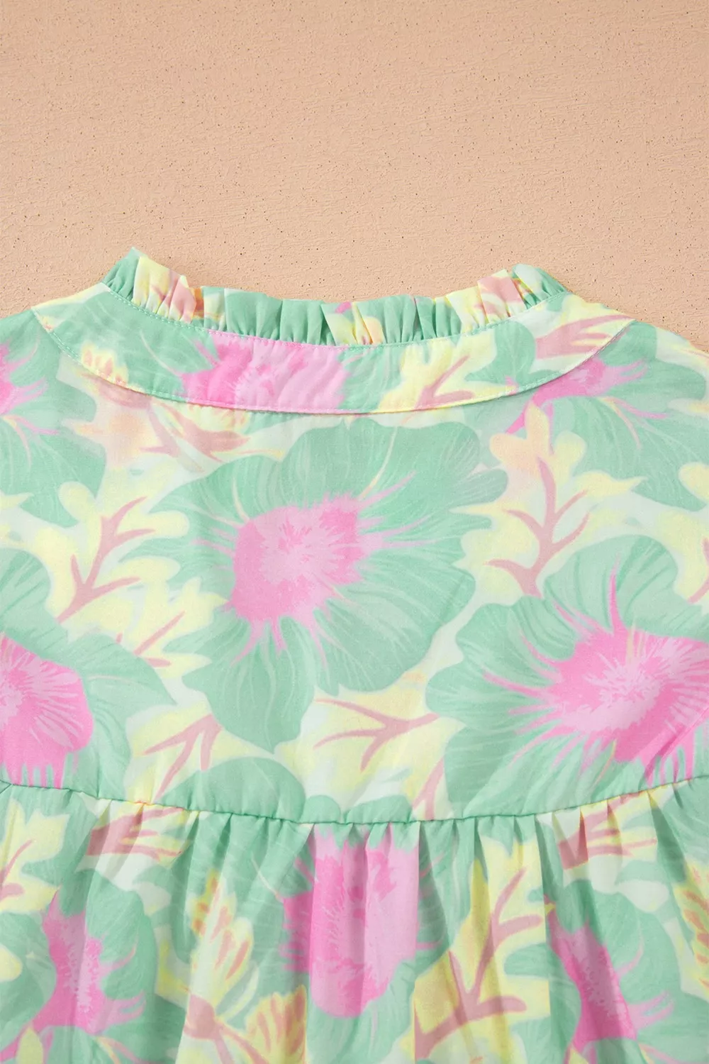Floral Print Puff Sleeve Blouse, image 5