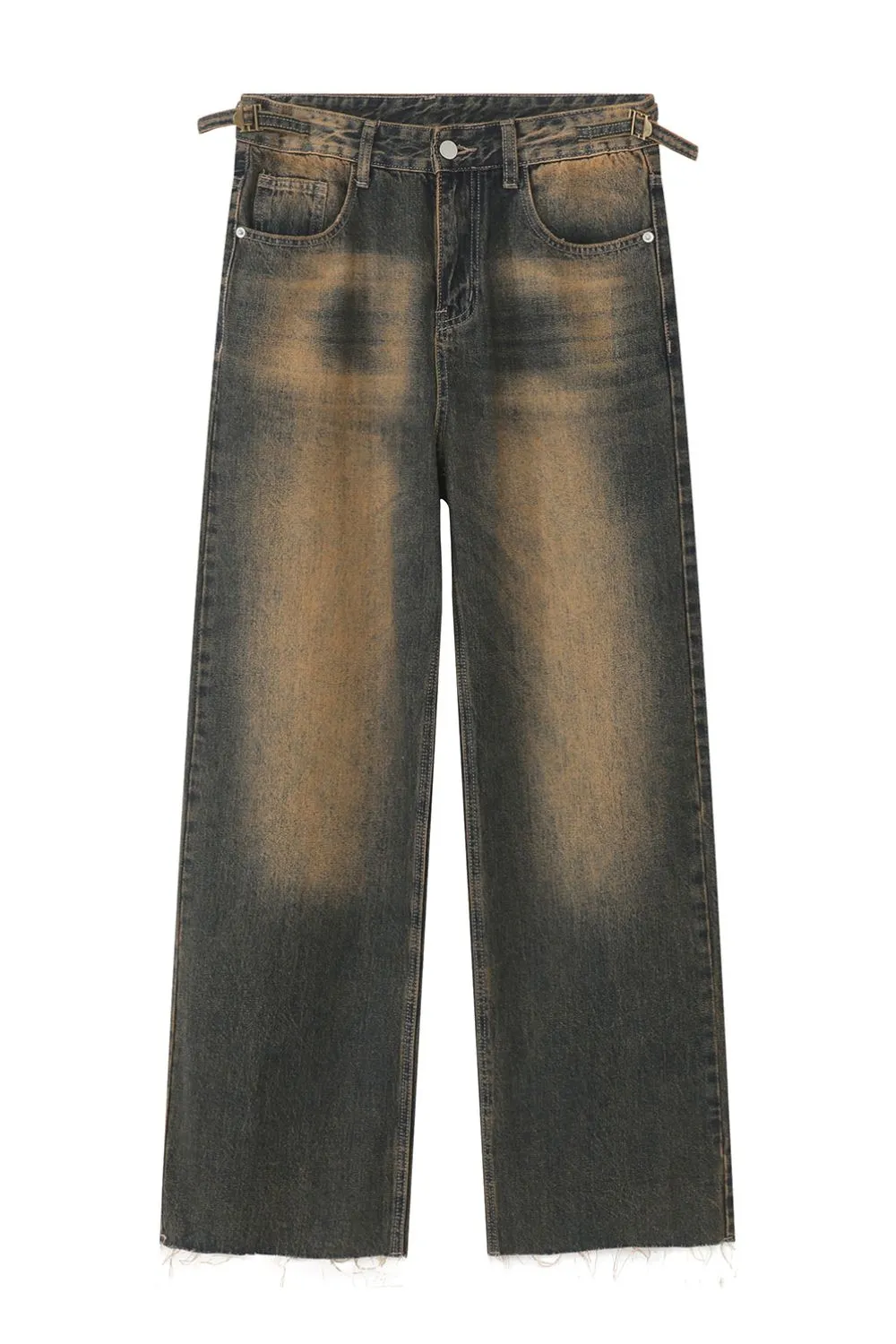 Raw Hem Straight Leg Jeans, image 6