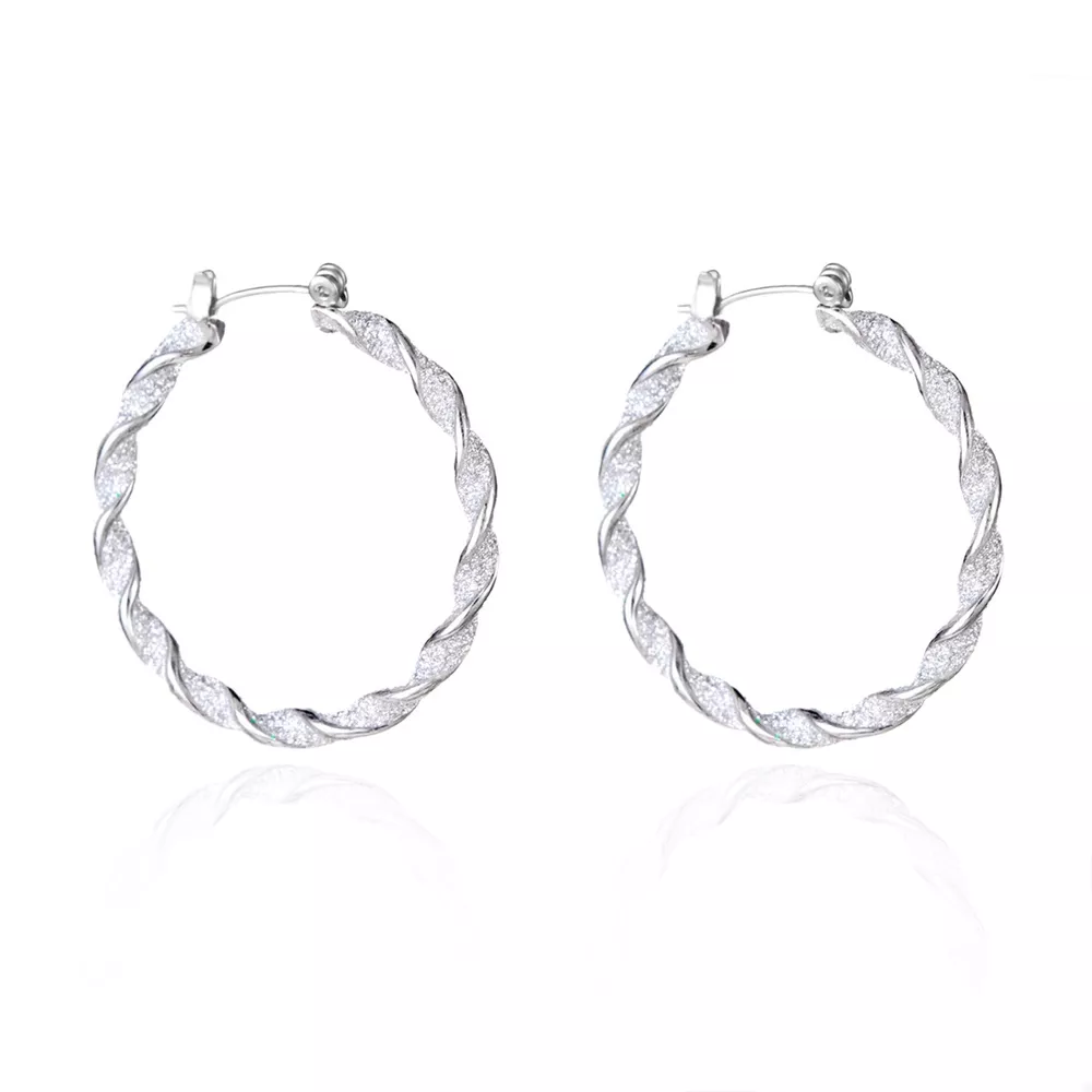Christmas Twisted Hoop Earrings, image 6