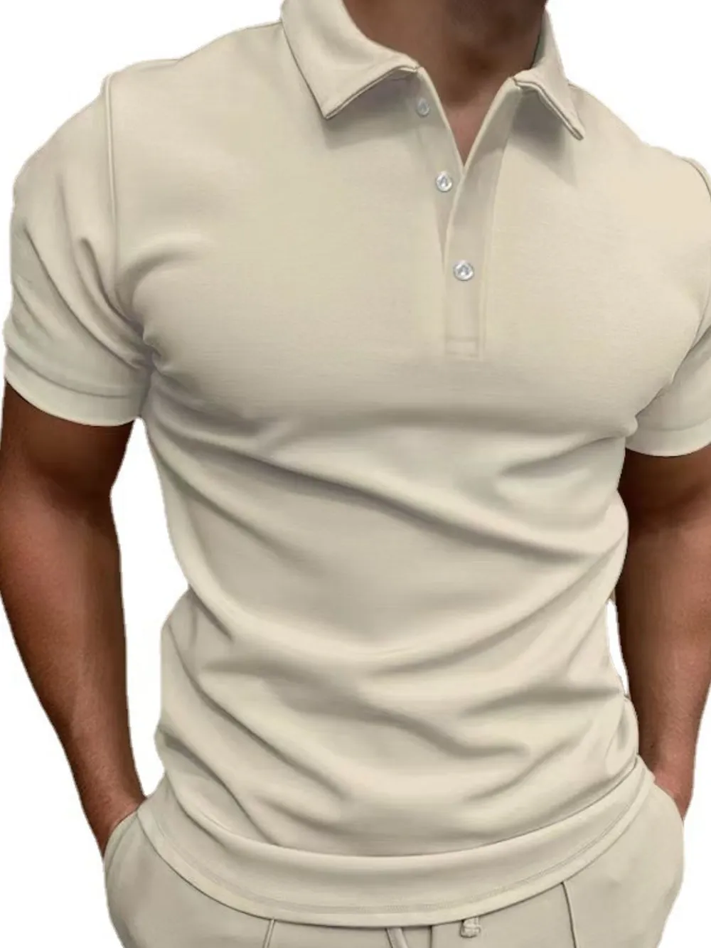 Men's Full Size Collared Neck Short Sleeve Polo Plus Size, image 7