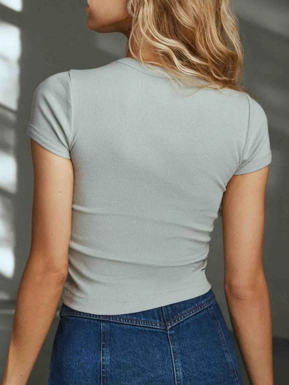 Graphic Round Neck Short Sleeve T-Shirt, image 9