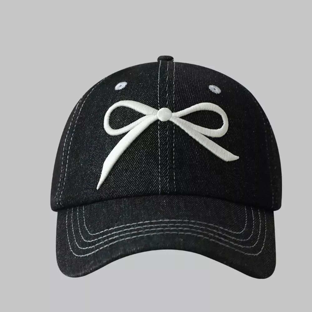 Bow Embroidered Baseball Cap, image 2