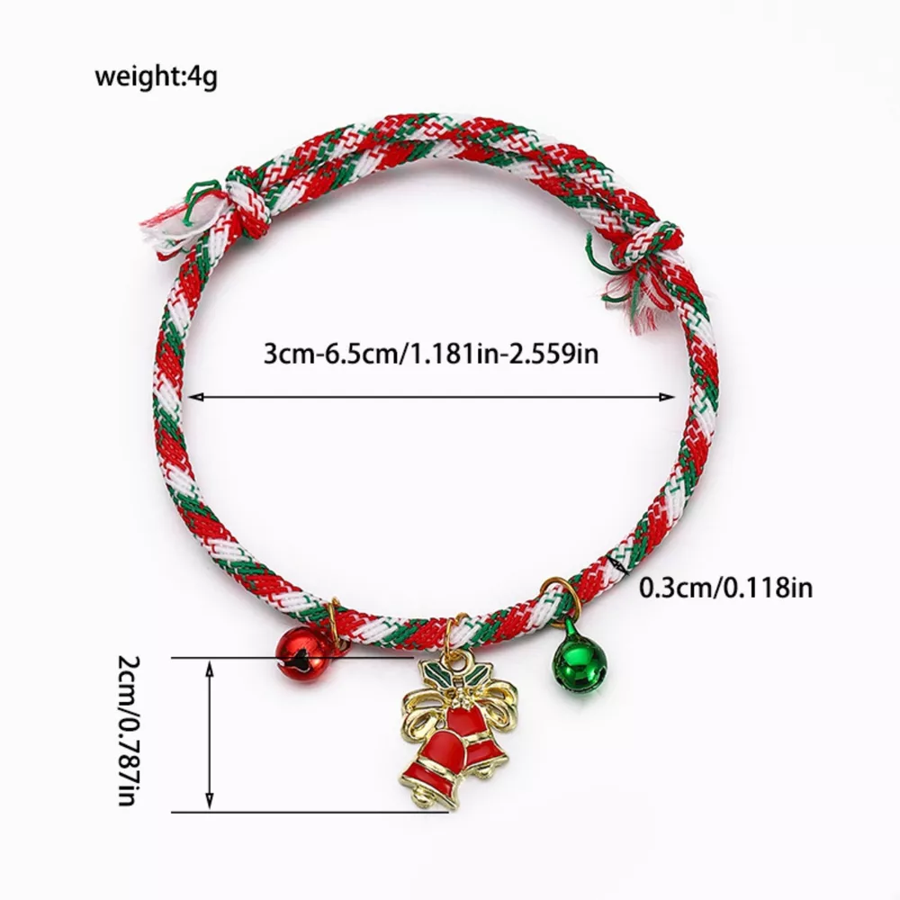 Christmas Charm Braided Rope Bracelet, image 7