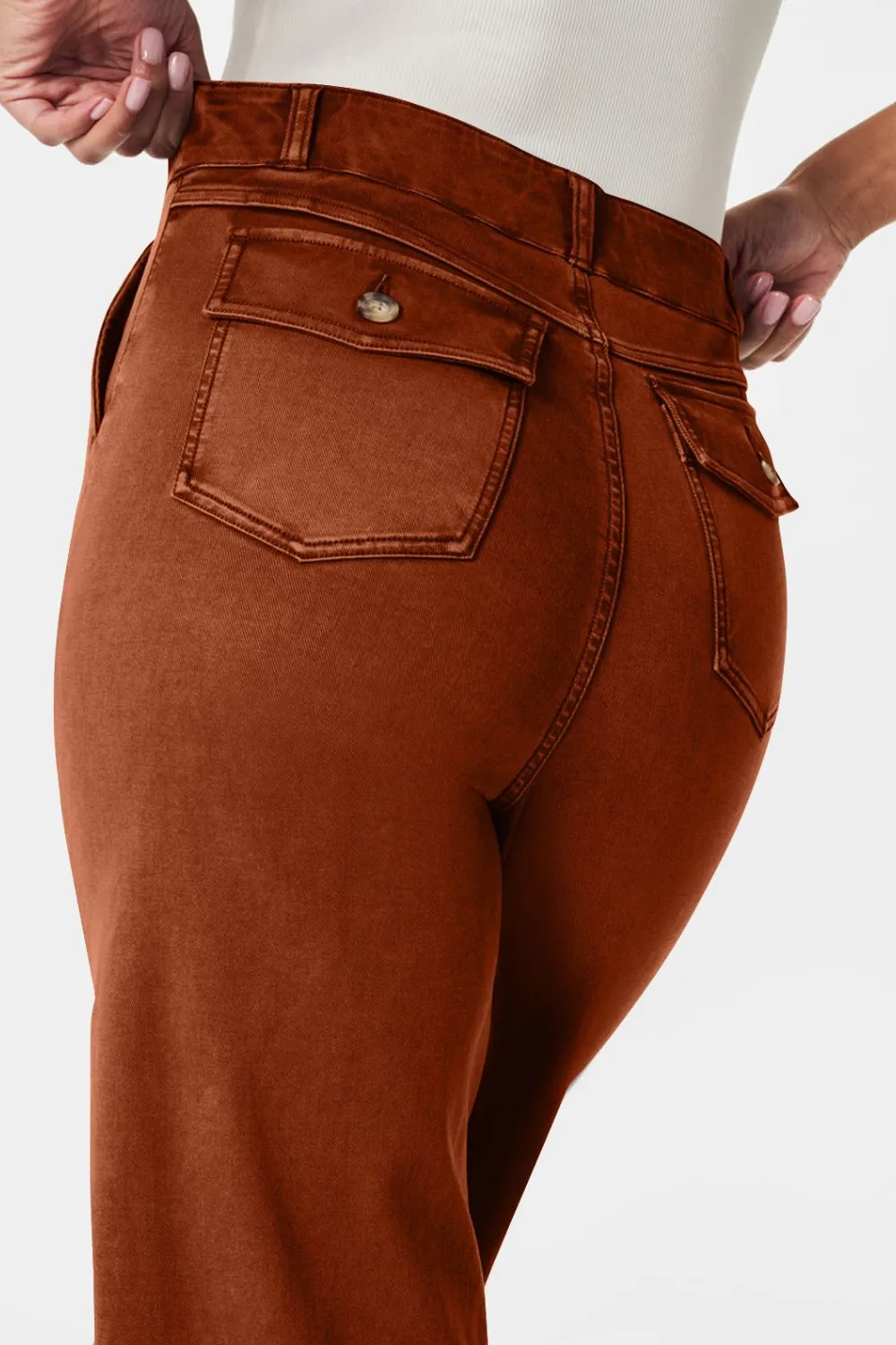 High Waist Jeans with Pockets, image 33