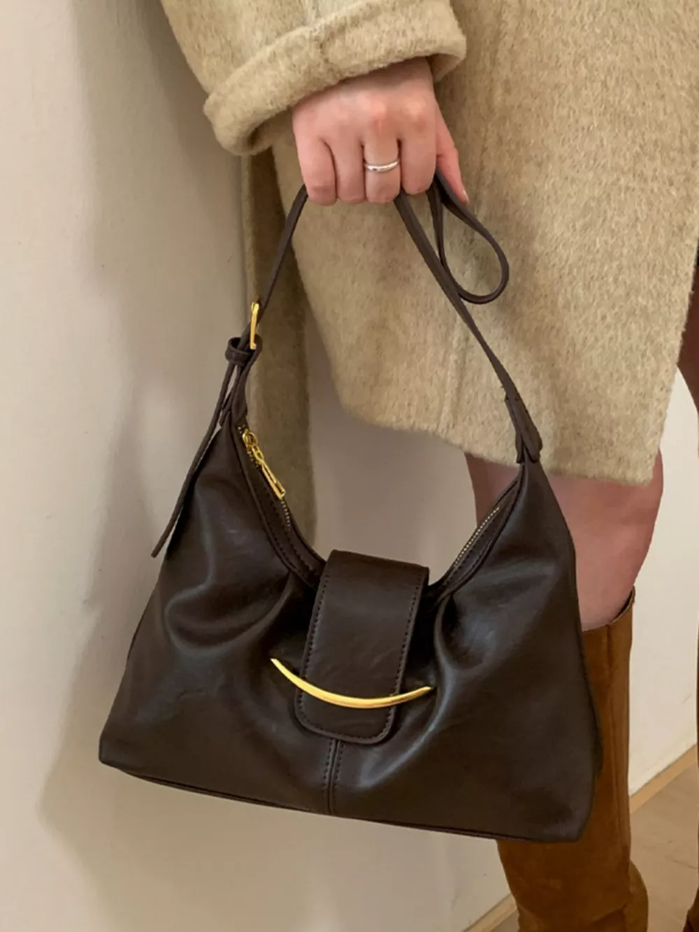 Buckle Adjustable Strap Crossbody Bag, image 8