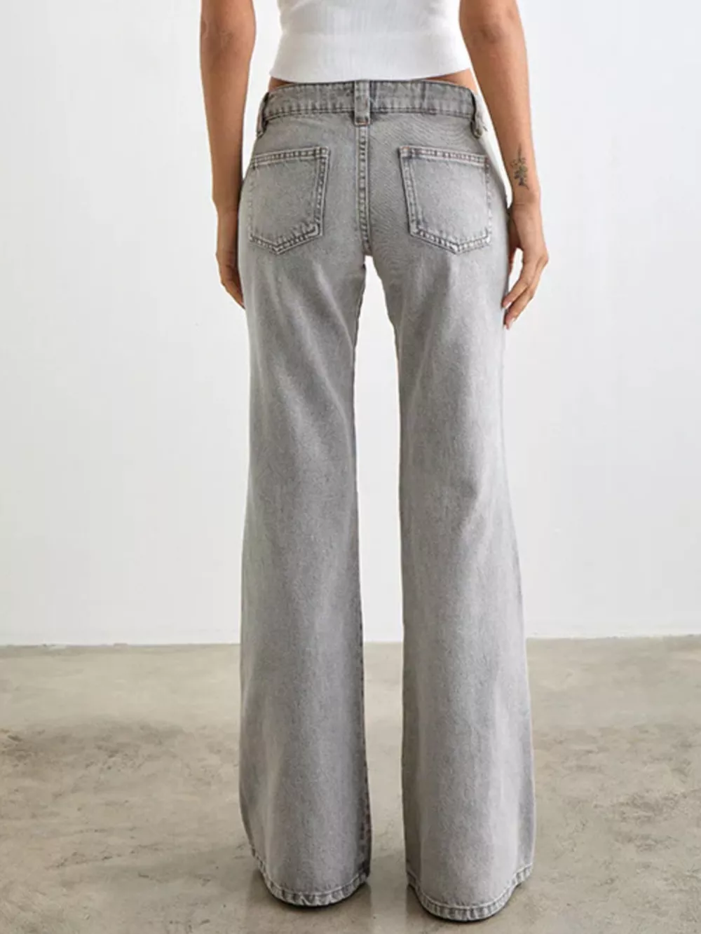 Low Rise Flare Leg Jeans, image 6