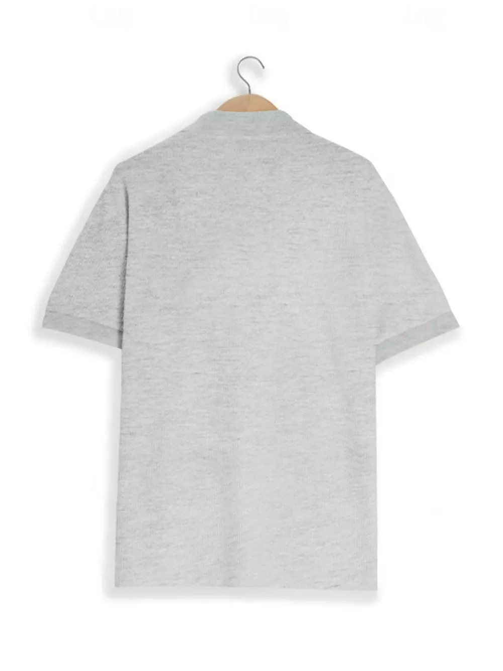 Men's Full Size Textured Slim Fit Short Sleeve Polo Plus Size, image 12