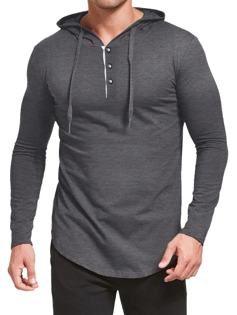 Men's Plus Size Drawstring Long Sleeve Hoodie, image 8