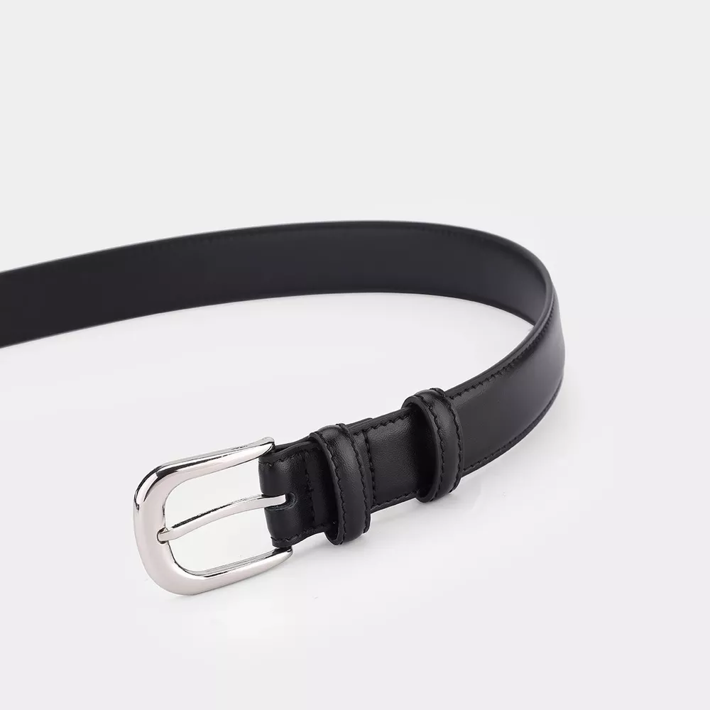 Classic Leather Skinny Belt, image 4