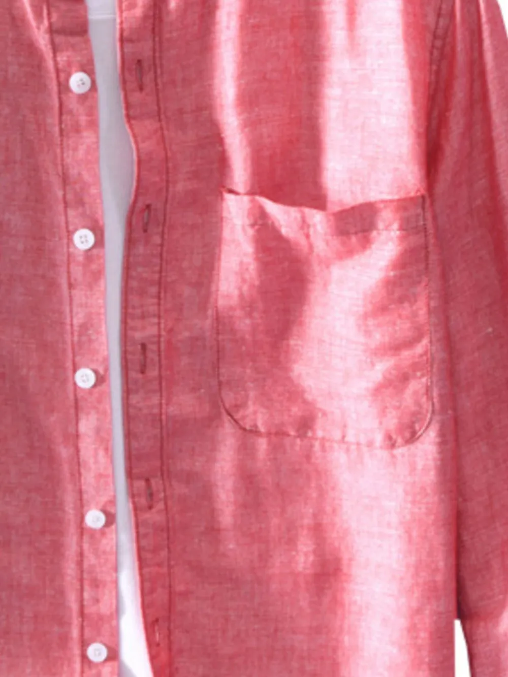 Men's Plus Size Button Up Long Sleeve Shirt, image 2