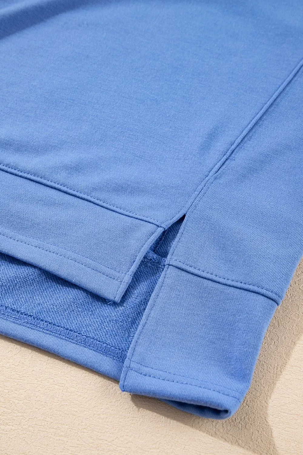 Drawstring Zipped Short Sleeve Hoodie and Shorts Set, image 5