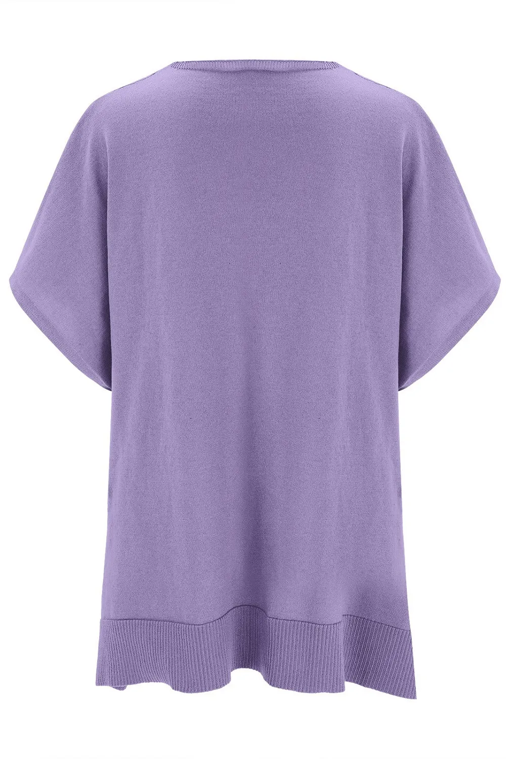 Slit V-Neck Half Sleeve Knit Top, image 19