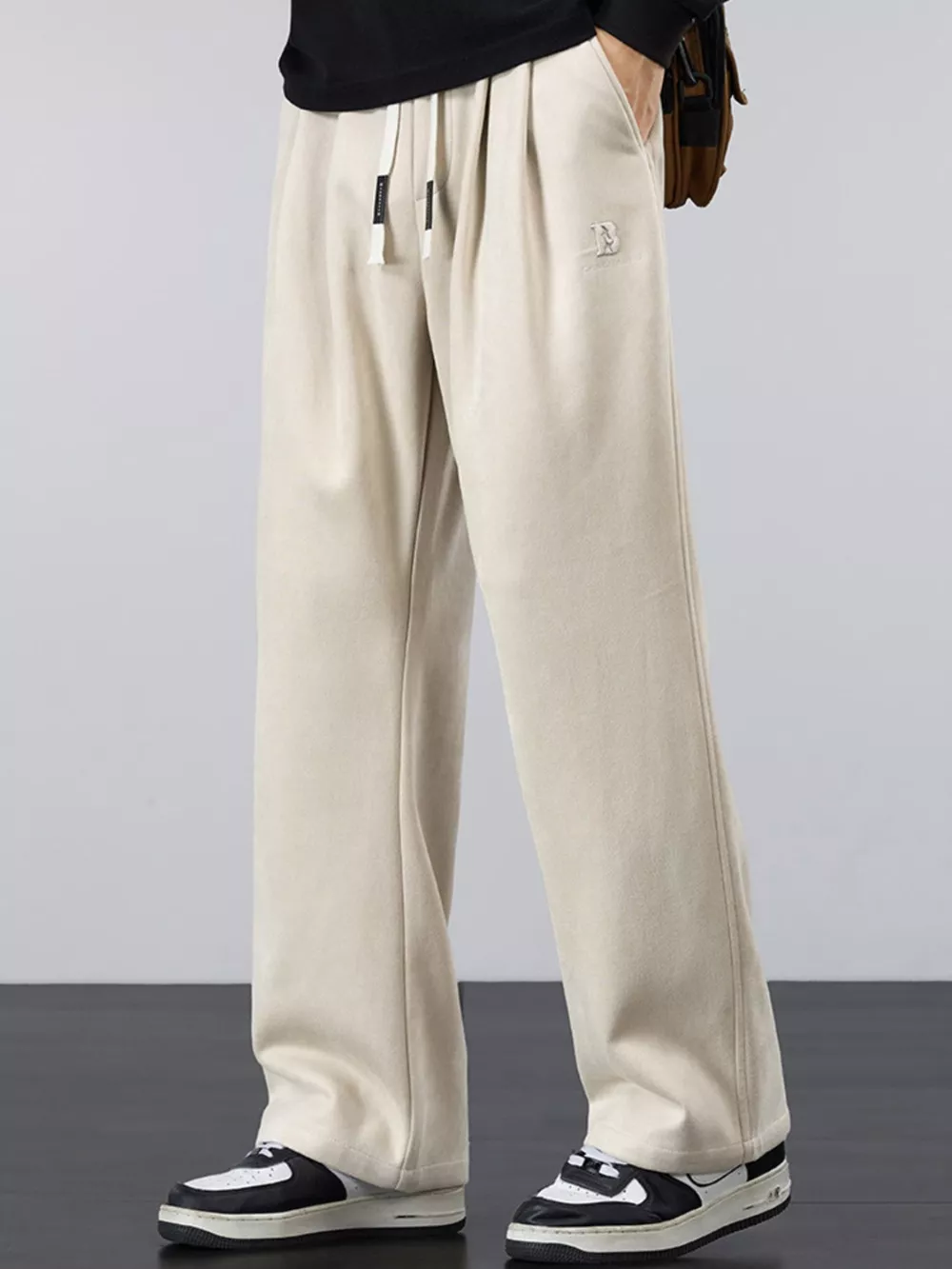 Men's Plus Size Casual Loose-Fit Drawstring Pants, image 4