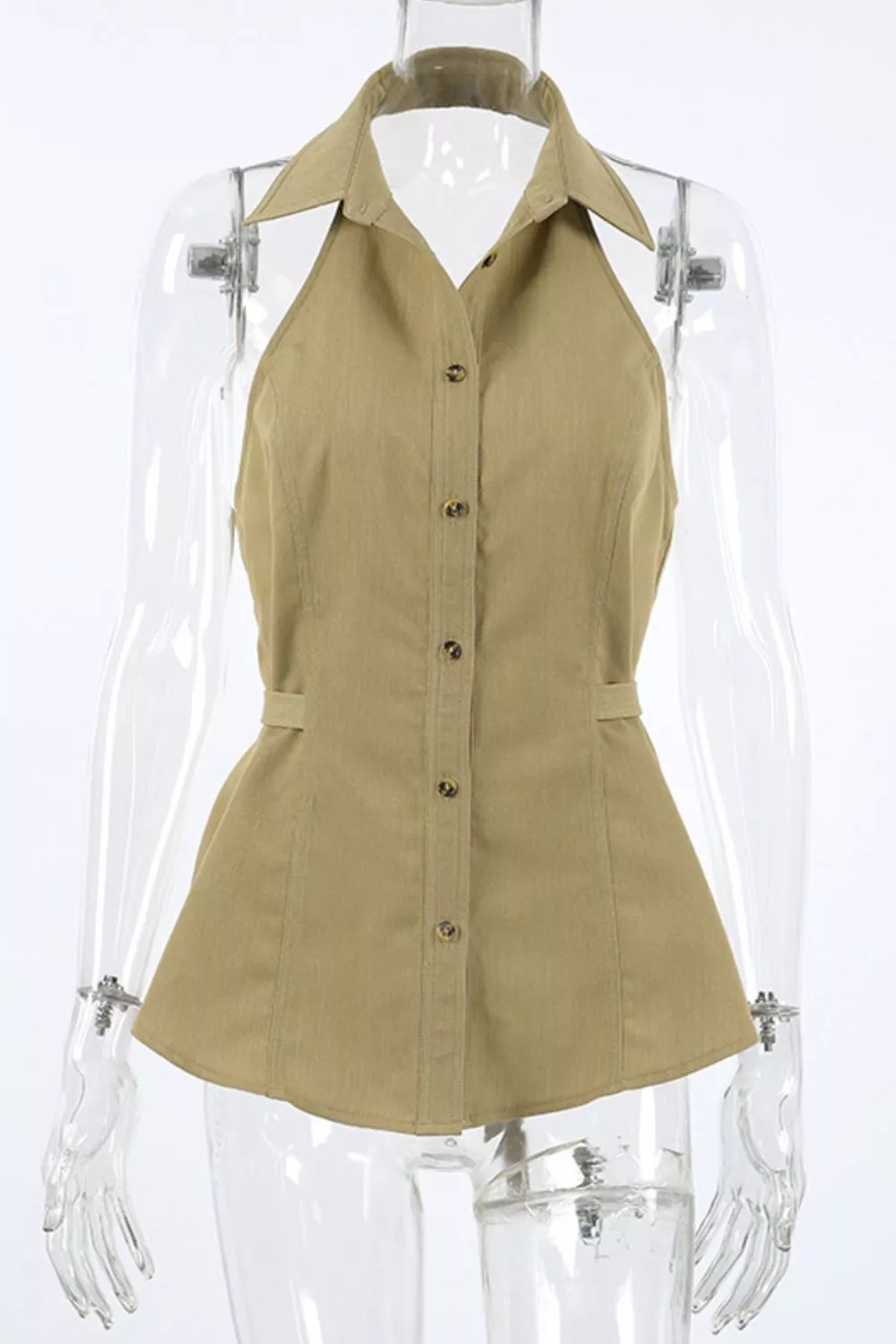 Button-Down Sleeveless Top, image 6